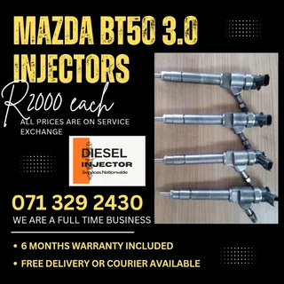 Mazda Bt50 3.0 Diesel Injectors For Sale With Warranty