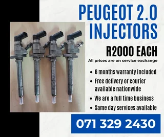 Peugeot 2.0 Diesel Injectors For Sale With Warranty