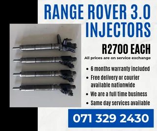 Range Rover 3.0 Injectors For Sale With Warranty
