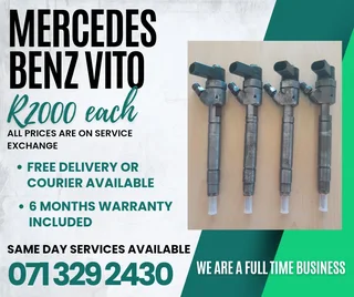 Mercedes Benz Vito 646 Injectors For Sale With Warranty