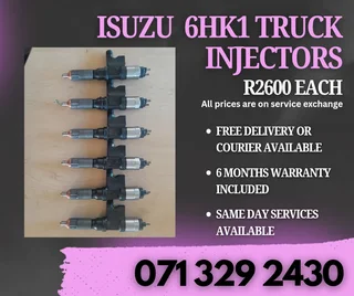 Isuzu 6hk1 Truck Injectors For Sale With Warranty