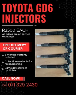 Toyota Gd6 Diesel Injectors For Sale With Warranty