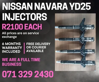 Nissan Navara Yd25 Injectors For Sale With Warranty