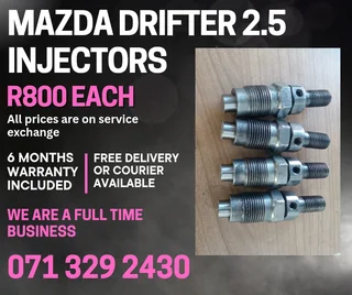 Mazda Drifter 2.5 Injectors For Sale With Warranty On