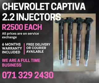 Chevrolet Captiva 2.2 Injectors For Sale With Warranty On