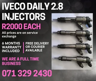 Iveco Daily 2.8 Diesel Injectors For Sale With Warranty