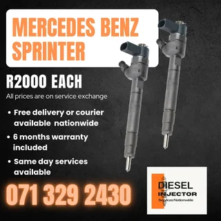 Mercedes Benz Sprinter Injectors For Sale With Warranty On