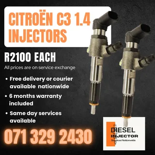 Citroën C3 1.4 Diesel Injectors For Sale With Warranty