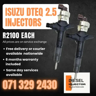 Isuzu Dteq 2.5 Injectors For Sale With Warranty On