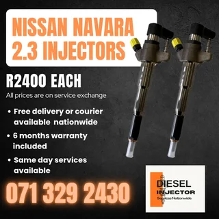 Nissan Navara 2.3 Diesel Injectors For Sale With Warranty
