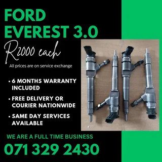 Ford Everest 3.0 Diesel Injectors For Sale With Warranty