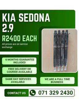 Kia Sedona 2.9 Injectors For Sale With Warranty