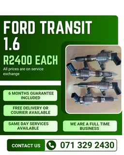 Ford Transit 1.6 Injectors For Sale With Warranty