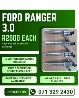 Ford Ranger 3.0 Diesel Injectors For Sale With Warranty