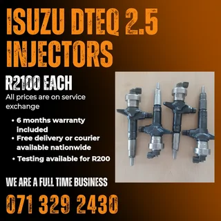 Isuzu Dteq 2.5 Injectors For Sale With Warranty