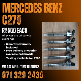 Mercedes Benz C270 Injectors For Sale With Warranty On