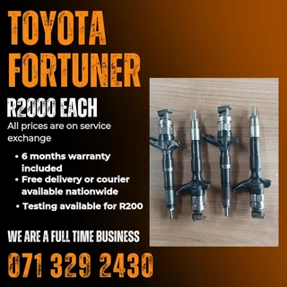 Toyota Fortuner Diesel Injectors For Sale With Warranty