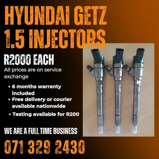 Hyundai Getz 1.5 Diesel Injectors For Sale With Warranty