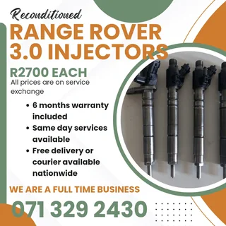 Range Rover 3.0 Injectors For Sale With Warranty