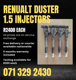 Renualt Duster 1.5 Diesel Injectors For Sale With Warranty