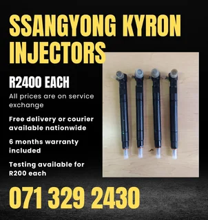 Ssangyong Kyron Diesel Injectors For Sale With Warranty