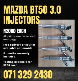 Mazda Bt50 3.0 Diesel Injectors For Sale With Warranty