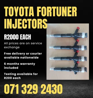 Toyota Fortuner Diesel Injectors For Sale With Warranty