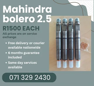 Mahindra Bolero 2.5 Injectors For Sale With Warranty On