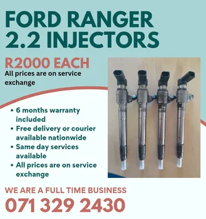 Ford Ranger 2.2 Injectors For Sale With Warranty On