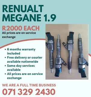 Renualt Megane 1.9 Injectors For Sale With Warranty On