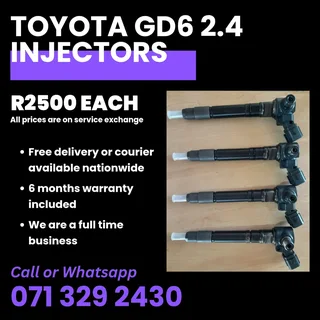 Toyota Gd6 2.4 Injectors For Sale With Warranty