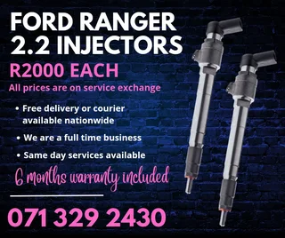 Ford Ranger 2,2 Injectors For Sale With Warranty