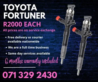 Toyota Fortuner Diesel Injectors For Sale With Warranty