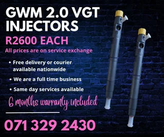 Gwm 2.0 Injectors For Sale With Warranty