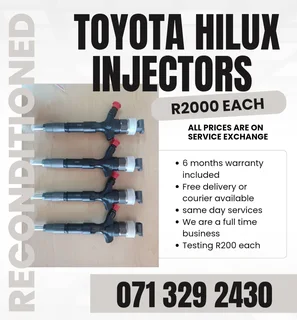 Toyota Hilux Diesel Injectors For Sale With Warranty
