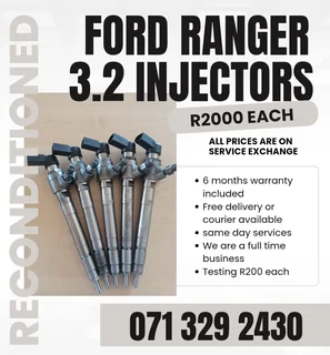 Ford Ranger 3.2 Injectors For Sale With Warranty On