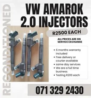 Vw Amarok 2.0 Diesel Injectors For Sale With Warranty