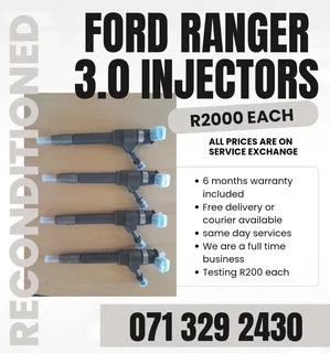 Ford Ranger 3.0 Diesel Injectors For Sale With Warranty