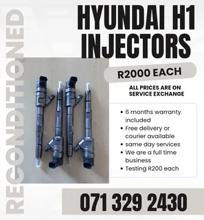 Hyundai H1 Injectors For Sale With Warranty On