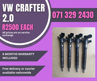 Vw Crafter 2.0 Diesel Injectors For Sale With Warranty