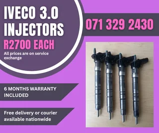Iveco 3.0 Injectors For Sale With Warranty On