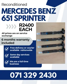 Mercedes Benz Sprinter 651 Injectors For Sale With Warranty On