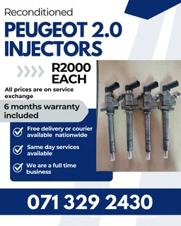 Peugeot 2.0 Diesel Injectors For Sale With Warranty
