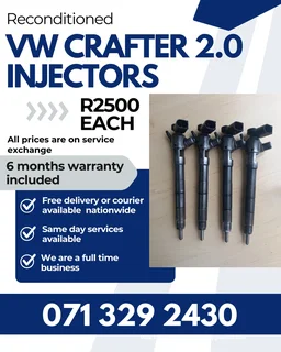 Vw Crafter 2.0 Diesel Injectors For Sale With Warranty