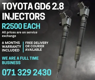 Toyota Gd6 2.8 Injectors For Sale With Warranty