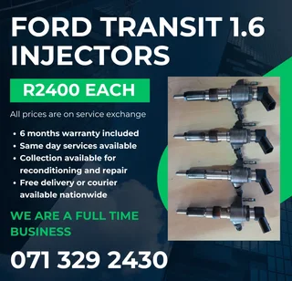 Ford Transit 1.6 Injectors For Sale With Warranty