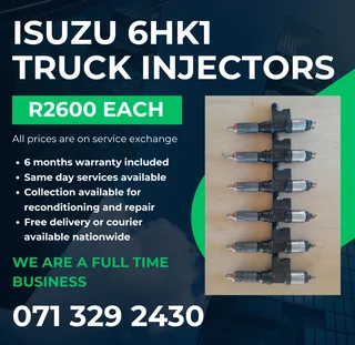Isuzu 6hk1 Truck Injectors For Sale With Warranty On