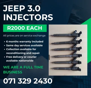Jeep 2.5 Injectors For Sale With Warranty