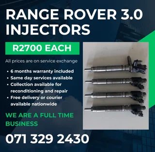 Range Rover 3.0 Injectors For Sale With Warranty