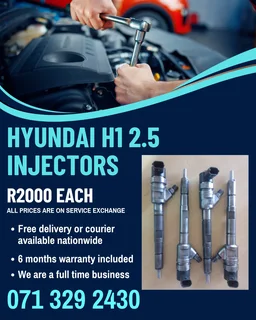 Hyundai H1 2.5 Injectors For Sale With Warranty